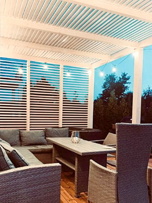 Pergola Bioclimatique Sam Kit alu blanc